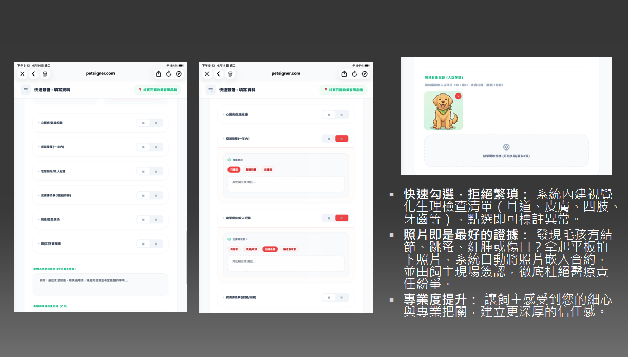 生理檢查示意